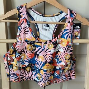 NWT The North Face Floral Sports Bra